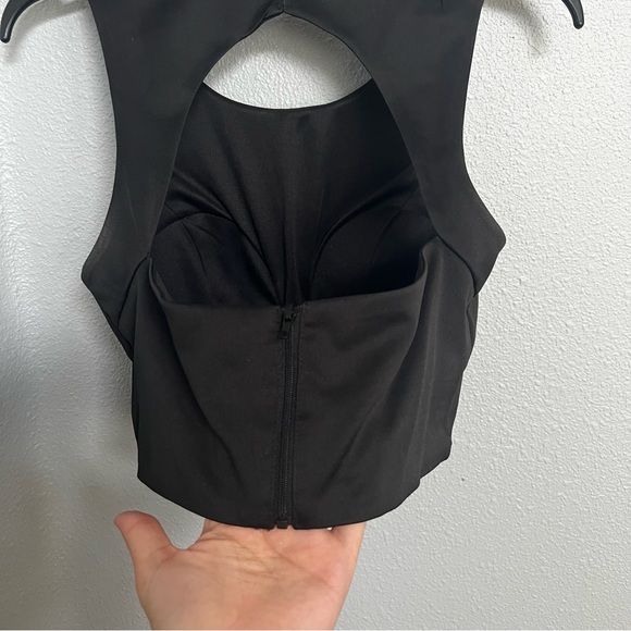 Sequin Hearts Two-Piece Black Rose Print Floor Length Formal Dress - Picture 6 of 6